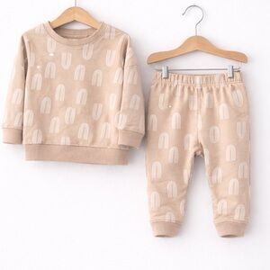 PL Baby Rainbow Set Sweatshirt Joggers Tan 18M Neutral Unisex